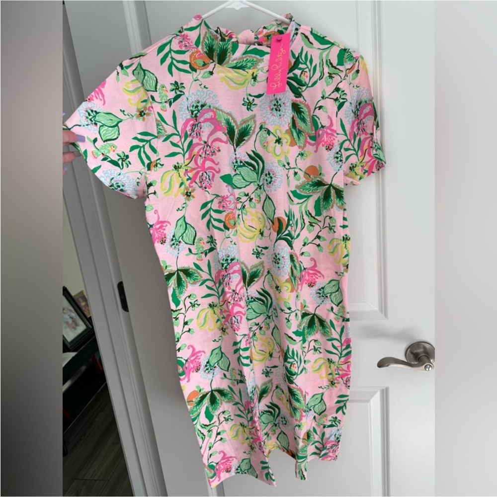 Lilly Pulitzer NWT Lilly Pulitzer Hallie Short Sleeve Dress Floral Size XL - Picture 6 of 12
